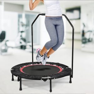 Alternative view of Mini Trampoline With Handle Rail